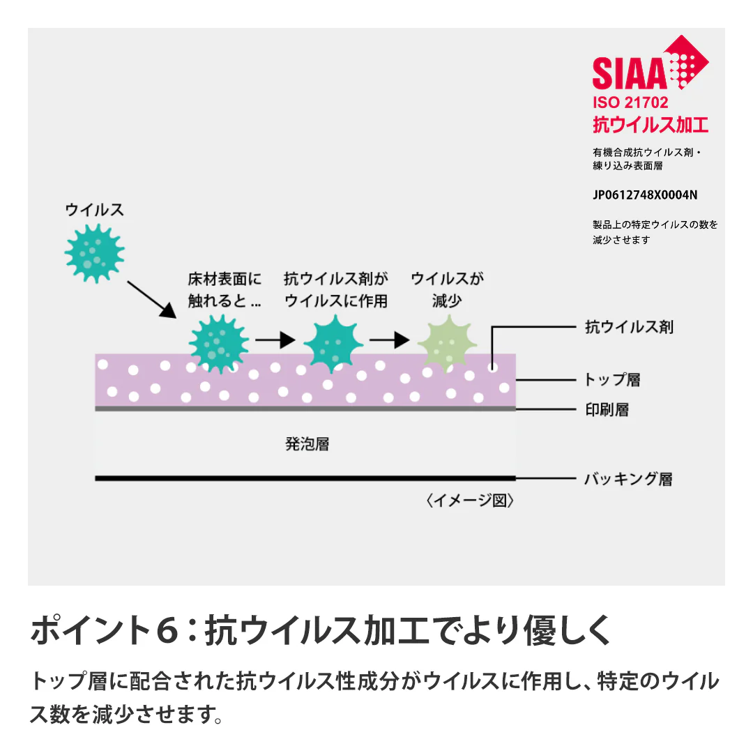 敷くだけ簡単 クッションフロア 日本製 木目調 撥水 抗菌 防カビ［土足 床暖房対応］ - Image 12