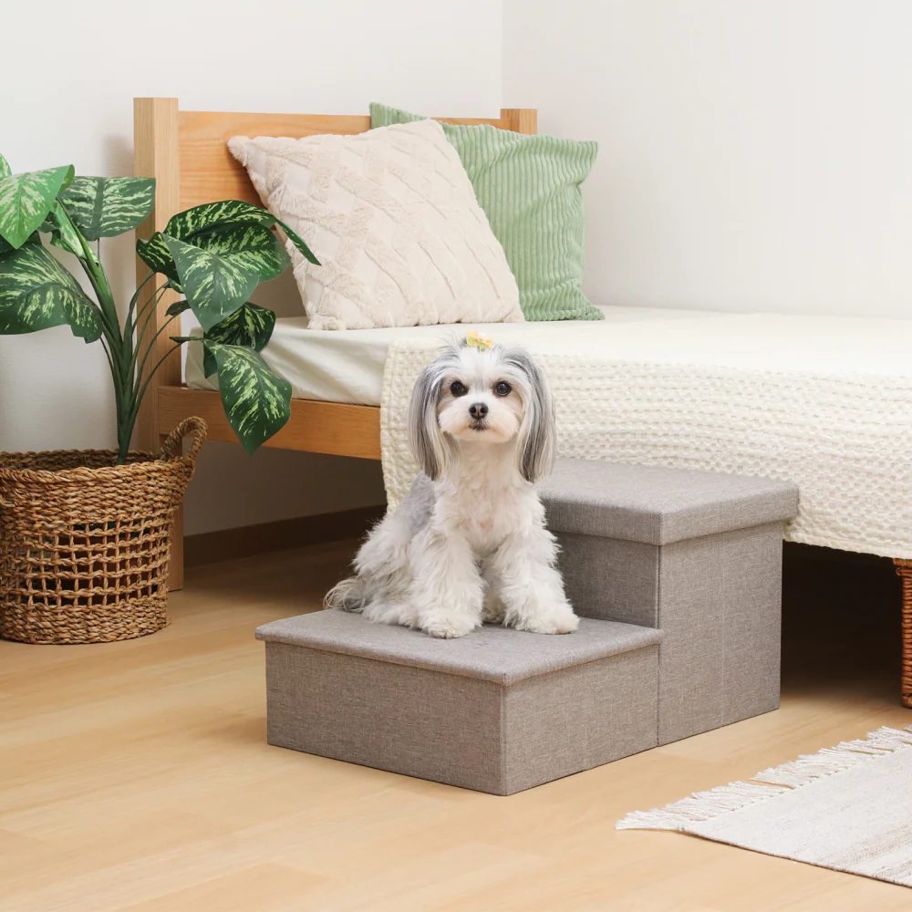 収納付きペットステップ 犬・猫用｜ソファ・ベッドの昇り降り補助