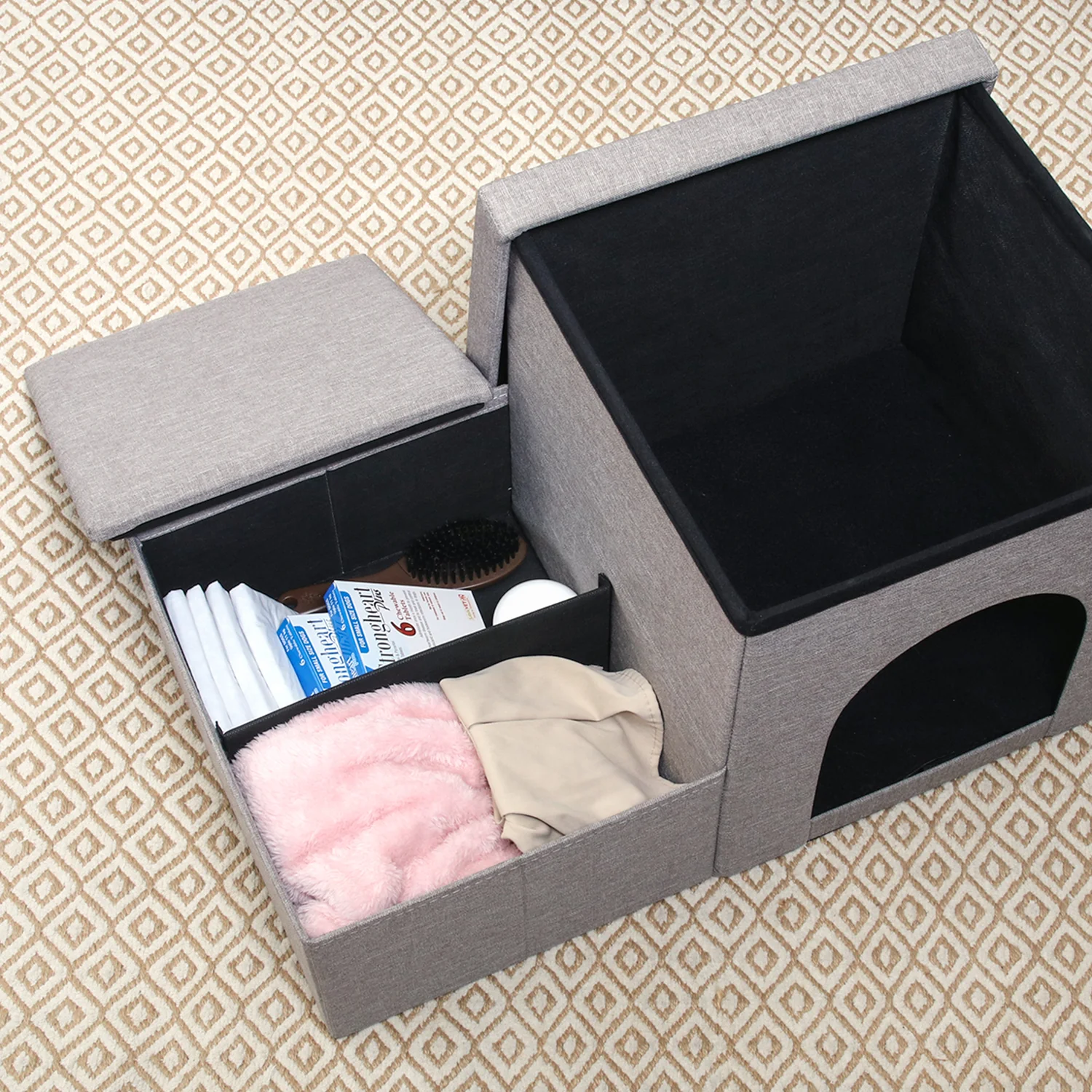 収納＆ハウス付きペットステップ 犬・猫用 踏み台｜ソファ・ベッド対応 - Image 5